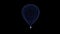 The hologram of a particle big air balloon