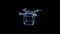 Hologram of rotating delivery drone