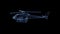 Hologram of a rotating helicopter