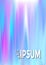 Hologram texture gradient party poster background.