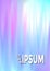 Hologram texture gradient party poster background.