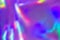 Holographic abstract background. Rainbow neon glass texture pattern. Colorful holograph purple foil overlay