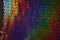 Holographic Abstract Foil Backdrop. Trendy creative hologram gradient rainbow. Top view, flat lay