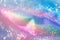 Holographic abstract light pastel colors background. Gradient neon unicorn rainbow texture. Trendy colors shimmering dreamlike