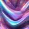 Holographic Abstract liquid background. Holo bright and colorful poster. Pink-Blue art