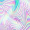 Holographic abstract waved foil background