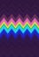 Holographic chevron zigzag pattern background. gradient pastel