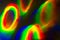 Holographic, goniochromism macro rainbow texture. Ligh leaks, disco illumination effect. Abstract background
