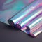 Holographic iridescent fabric cloth wave