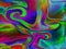 Holographic Iridescent Scroll Turbulent Flow Background