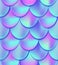 Holographic mermaid tail seamless pattern. Mermaid card decor e
