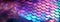 Holographic metal creative background with geometric pattern. Ultra violet neon light holographic trendy mermaid texture