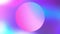 Holographic pink purple blue teal and pink colors gradients circle. Abstract neon cyberpunk motion copyspace background