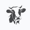 Holstein cow portrait