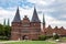 Holsten gate city gate western boundary of old center hanseatic city luebeck lubeck