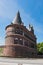 The holsten gate or holstentor in Luebeck old town, germany, schleswig-holstein