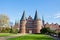 Holsten Gate in Lubeck old town, Germany