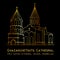 Holy Armenian Cathedral in Azerbaijan cultural town Landmark icon