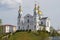 Holy Assumption Cathedral close-up, May day. Vitebsk, Belarus