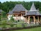 The Holy Barsana Monastery, made of stone and wood, Maramures County