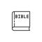 Holy bible line icon