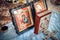 Holy Bible and Orthodox icons