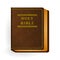 Holy Bible. Vector Vintage Leather Brown Book