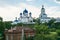 Holy Bogolyubovo Monastery in sunny summer day, Vladimir region, Russia.