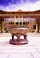 Holy bowl at Chuk Lam Buddhist monastery in da lat Vietnam, January 2017