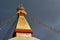 The holy Buddhist Swayambhunath stupa. Kathmandu, Nepal