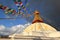 The holy Buddhist Swayambhunath stupa. Kathmandu, Nepal