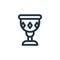 holy chalice vector icon. holy chalice editable stroke. holy chalice linear symbol for use on web and mobile apps, logo, print