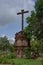 Holy cross in compound of church of St. Francis Of Assisi built in 1521 A.D. , UNESCO World Heritage Site Velha Goa