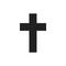 Holy cross isolated  icon. Christian cross church logo. Church icon. Christian religious illustration