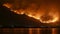 Holy Fire Wildfire Rages In the Mountains Near Lake Elsinore Timelapse