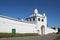 Holy Gate and the Gate church of the Annunciation in Pokrovsky monastery in Suzdal, Russia