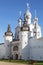 Holy Gates, the Resurrection Church and wall of the Kremlin of the Rostov Veliky