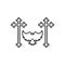 Holy Ghost, Christianity icon. Simple line, outline vector religion icons for ui and ux, website or mobile application