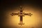 Holy gold catholic cross pendant