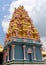 A holy indian temple tower.