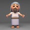Holy Jesus Christ the Messiah beckons towards you, 3d illustration