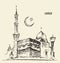 Holy Kaaba Mecca muslim illustration drawn sketch