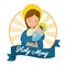Holy mary baby jesus catholic statue image