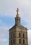 Holy Mary Statue at Notre Dames des Domes Cathedral near Papal Palace in Avignon