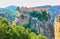 The Holy Monastery of Varlaam on the top of rock in Meteora