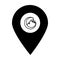 Holy mosque location map pin pointer icon. Element of map point for mobile concept and web apps. Icon for website design and app d