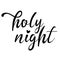 Holy night,Merry Christmas ornaments and Happy New Year,Vector emblem , English phrases,handwriting