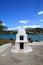 Holy place of Crete, a white stone structure for prayer