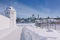 Holy Protection Convent in Suzdal. Pokrovsky women`s monastery in winter.