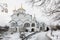 Holy Protection Convent in Suzdal. Pokrovsky women`s monastery in winter. Suzdal. Russia.